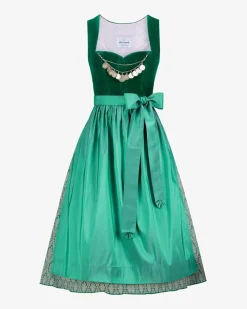 x LODENFREY Midi-Dirndl mit Seidenschürze