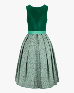 x LODENFREY Midi-Dirndl mit Seidenschürze